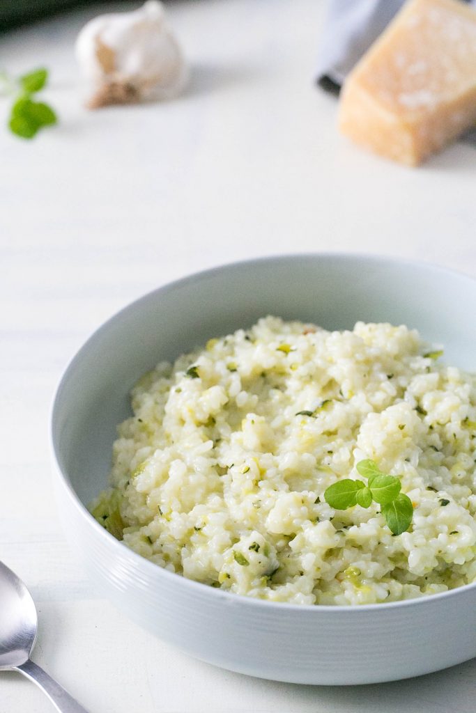 Cremiges Risotto mit Zucchini und Knoblauch aus dem Thermomix®