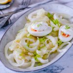 Cremige Süßkartoffelsuppe mit Mango
