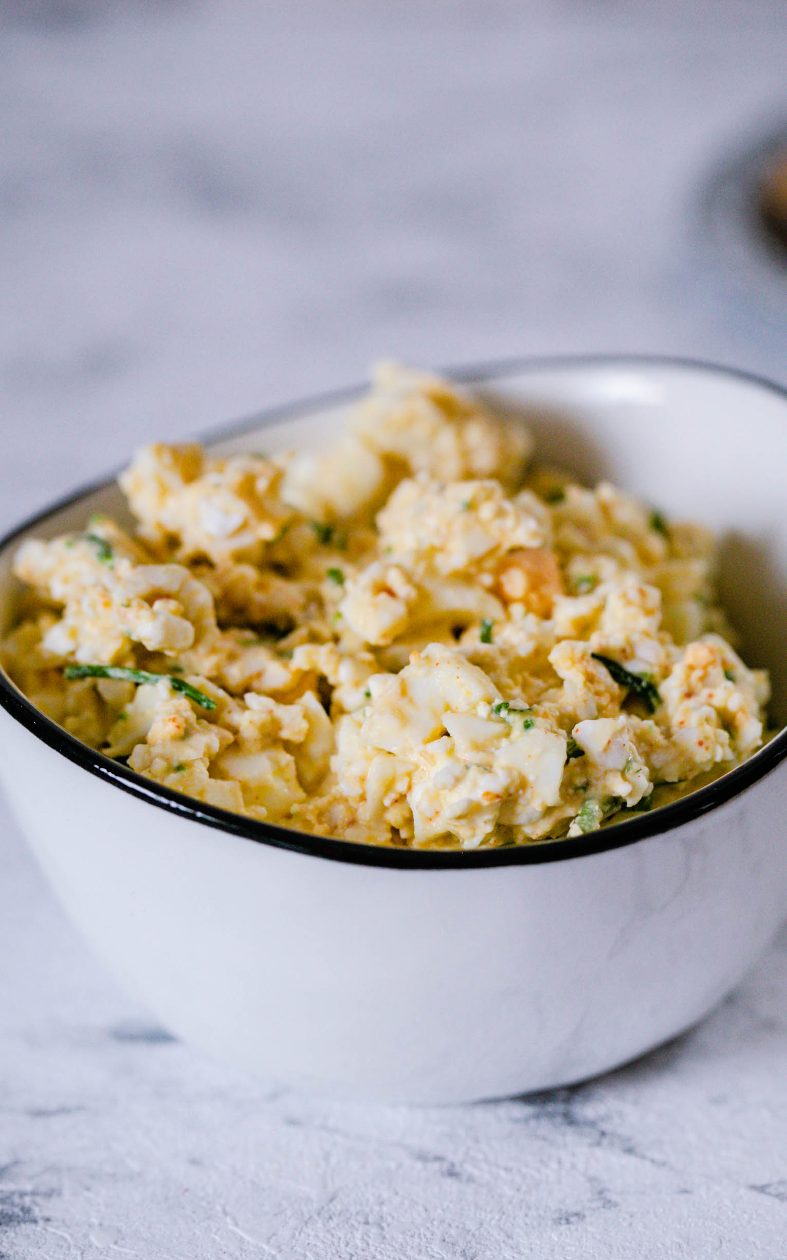 Schnelles Eiersalat Rezept mit Hüttenkäse