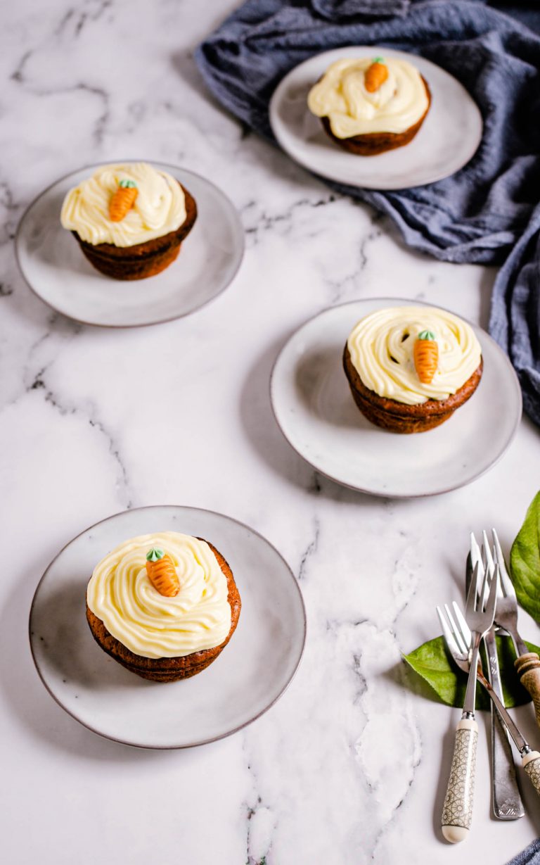 Karottenmuffins mit Buttercreme